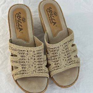 Sbicca Woven Jute Wedge Sandals